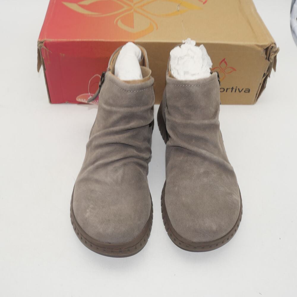 NEW Comfortiva Calla Taupe Brown Tan Oiled Suede Women's Size 6 - Picture 5 of 10